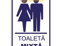 Semn pentru toaleta mixta